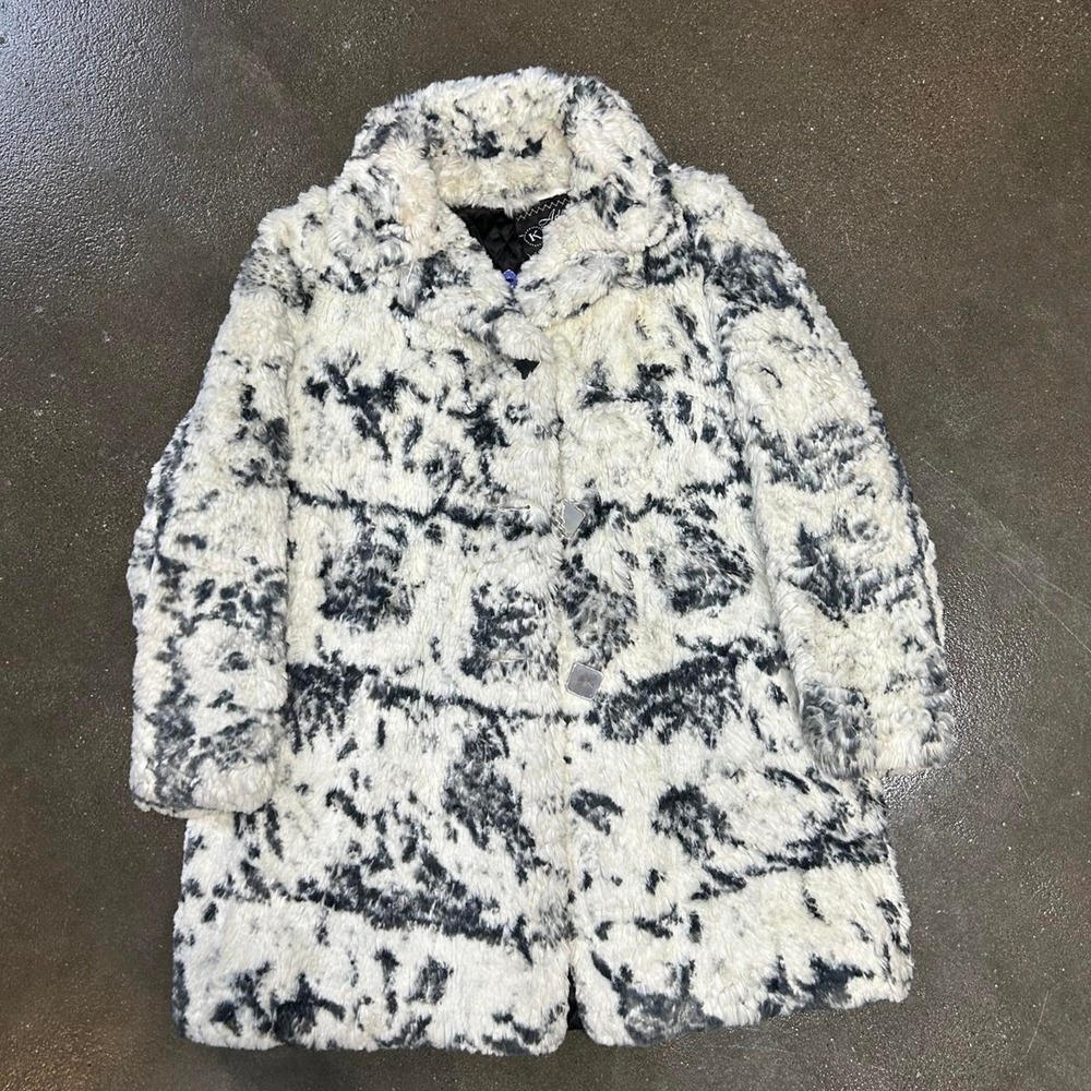 Vintage Adoria Kaufmann's Pittsburgh Faux Fur Union Made Medium Winter Coat